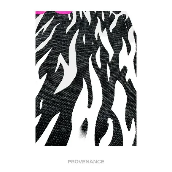 🔴 Gucci Garden FUOCO Zebra Cotton Tote Bag - Black/White - Picture 7 of 8